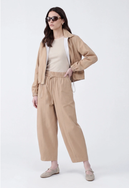Striped Denim Jacket and Pants Set (2 PCS)