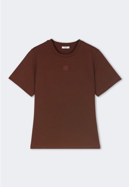 Embroidered Monogram T-Shirt