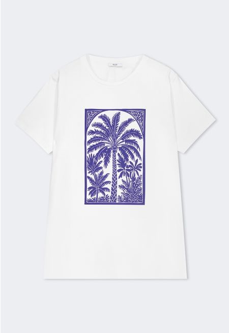 Palm Tree Print T-Shirt