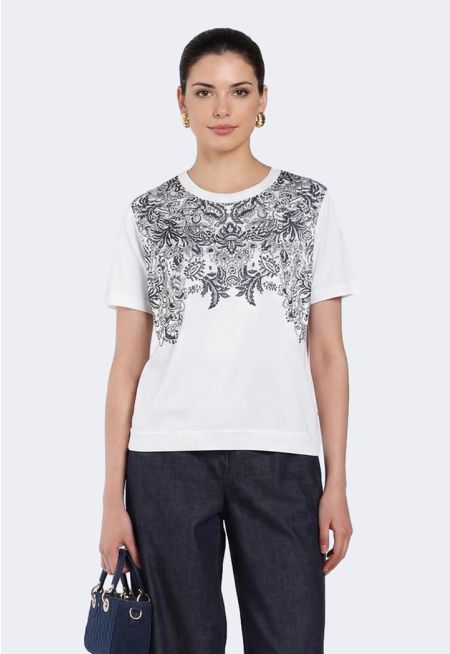 Floral Print Knitted Top