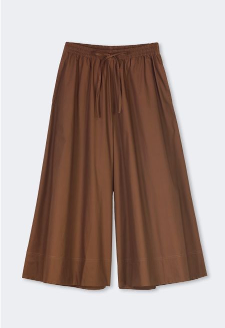 Elastic Waist Palazzo Trousers