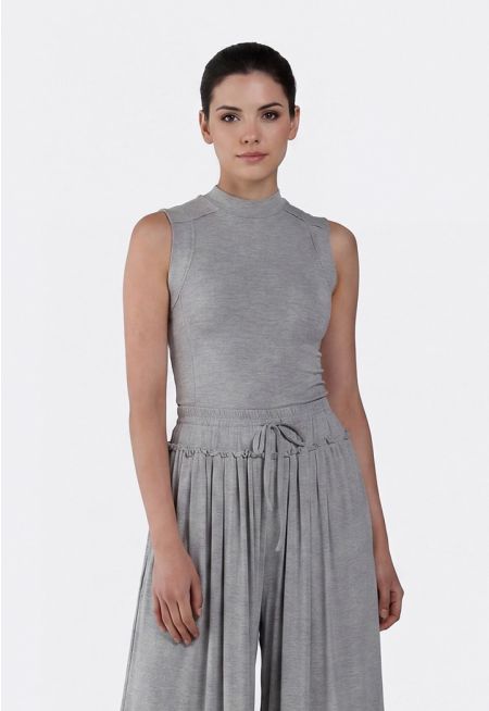 Open-Back Jersey Tank Top