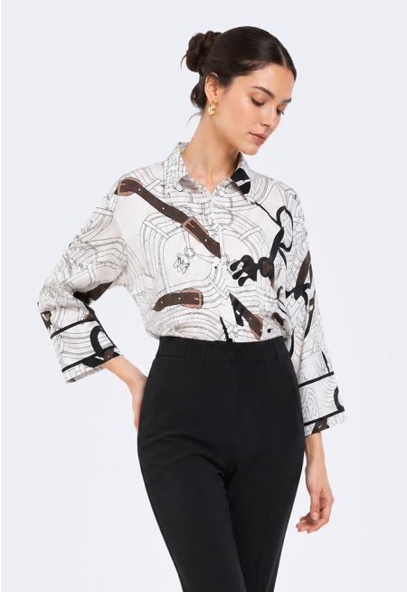 Printed Oversized Shirt