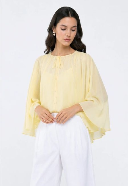 Wide Sleeve Swing Blouse (2 PCS)