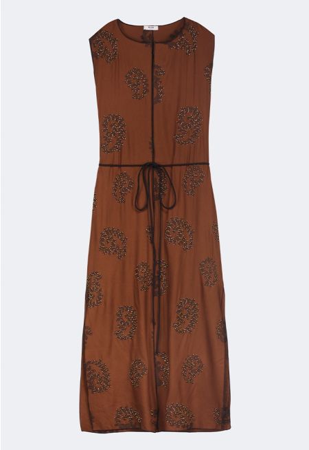 Embroidered Bead Embellished Vest