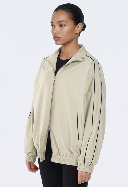 Crinkled Track Jacket