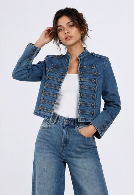 Cropped Denim Jacket