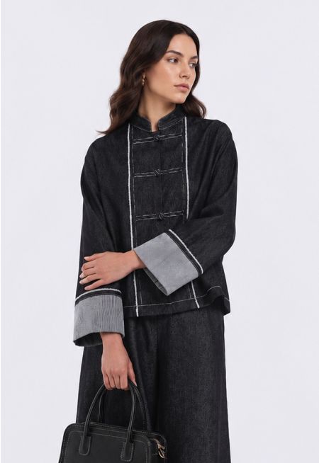 Frayed Denim Jacket