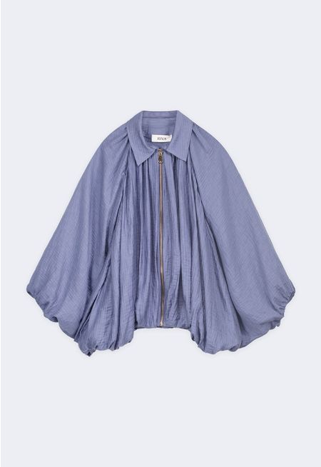 Crinkled Batwing Jacket