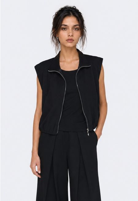 Zip-Up Jersey Vest