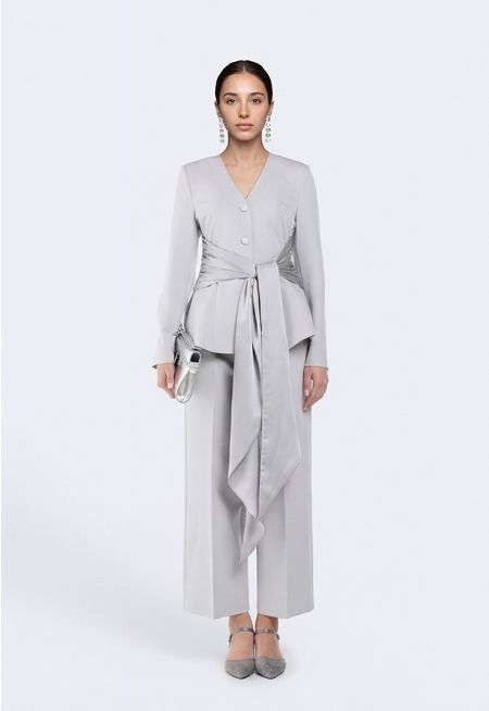 Solid Straight Cut Trousers
