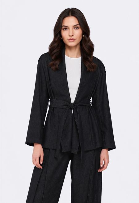 Kimono-Style Denim Jacket
