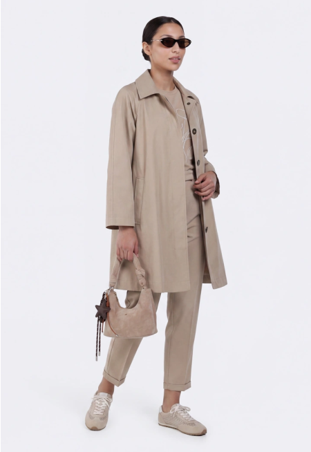 Flared Trench Coat