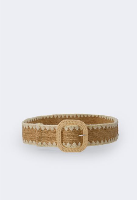 Contrast Woven Belt 