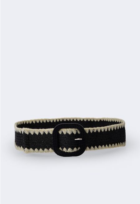 Contrast Woven Belt 