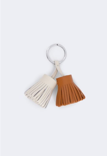 Contrast Tassel Bag Charm