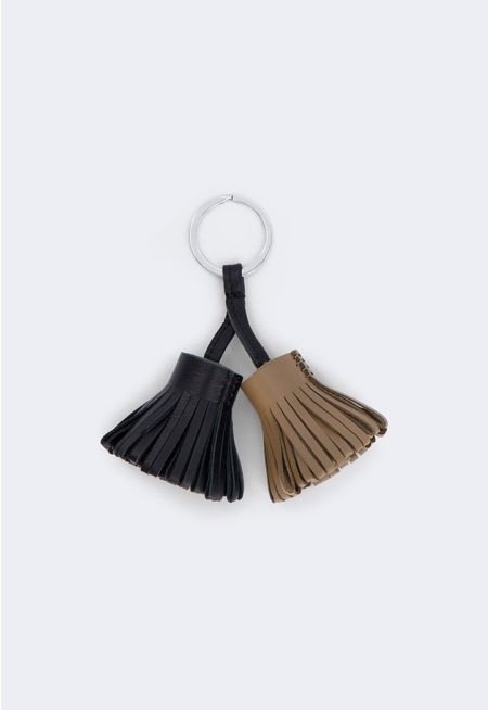 Contrast Tassel Bag Charm