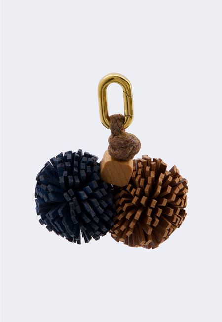 Mini Pom Pom Bag Charm