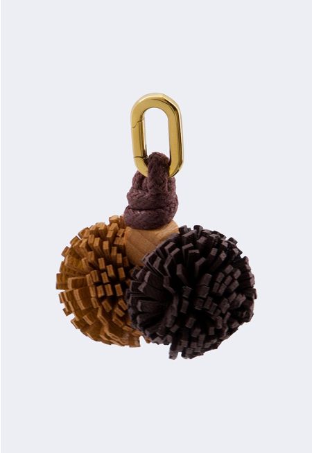 Mini Pom Pom Bag Charm
