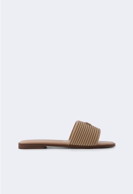 Solid PU Leather Flats