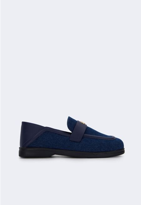 Round Toe Woven Knit Loafer