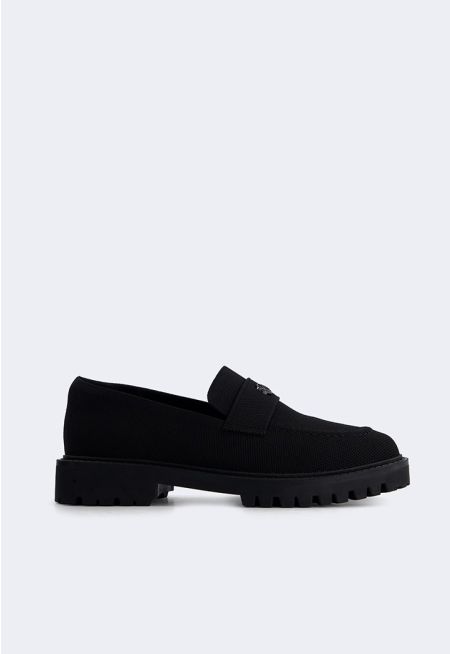 Solid Flyknit Loafers