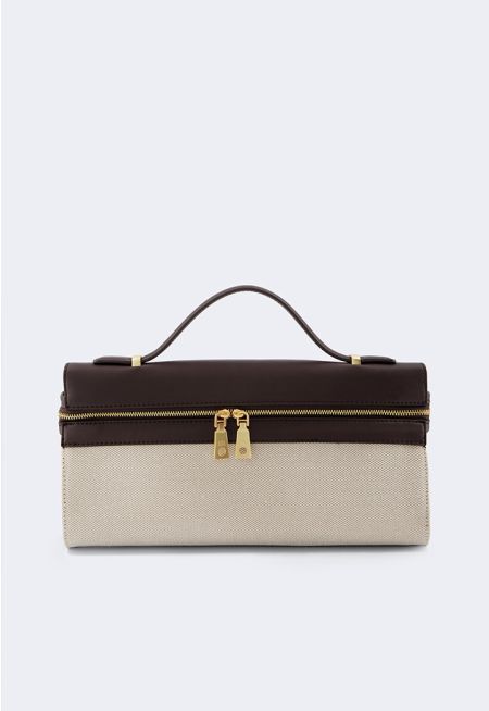 Knitted Contrast Clutch
