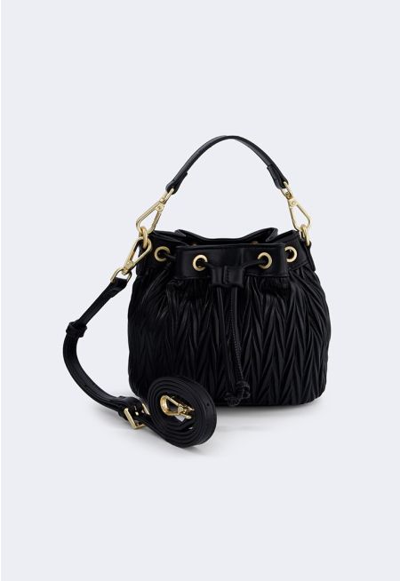 PU Leather Top Handle Bag