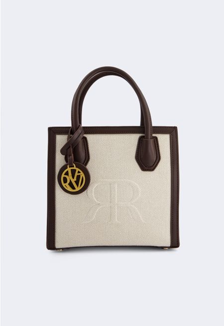 PU Leather Canvas Handbag