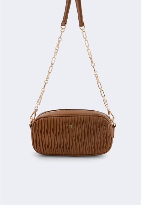 Textured Oval Handbag