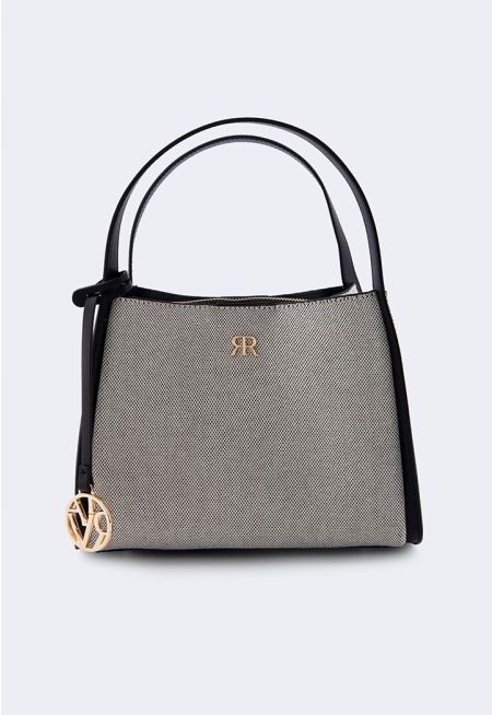 Contrast Canvas Handbag