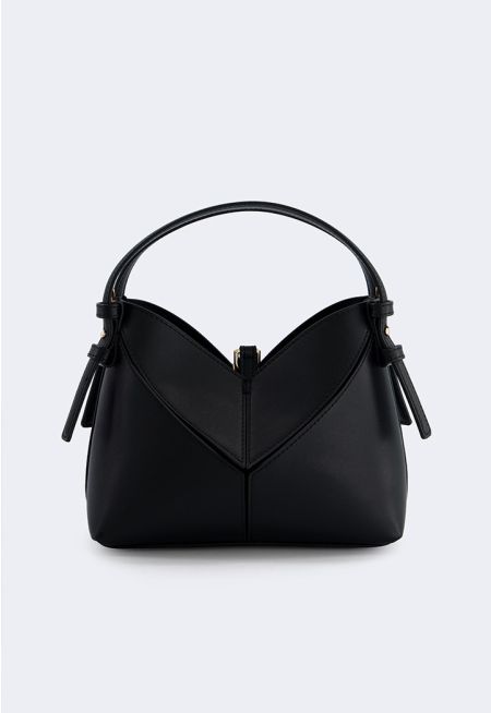 Modern Plain PU Leather Handbag