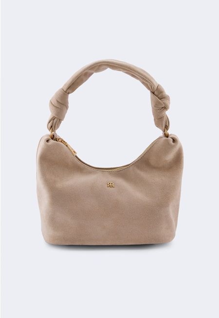 Solid Suede Handbag