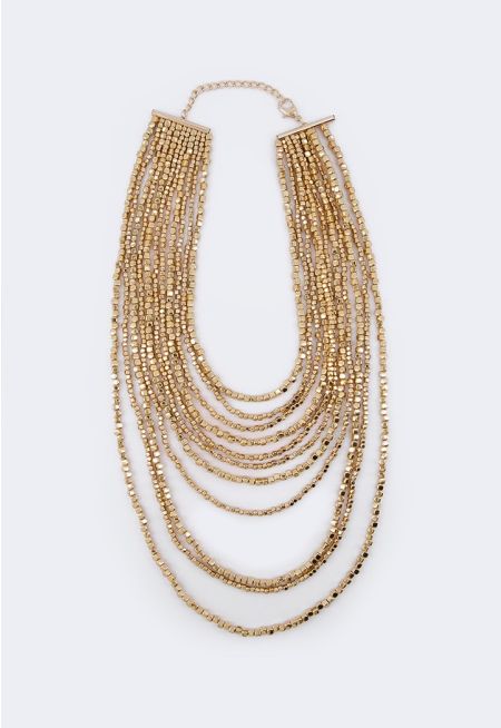 Multilayered Beads Necklace