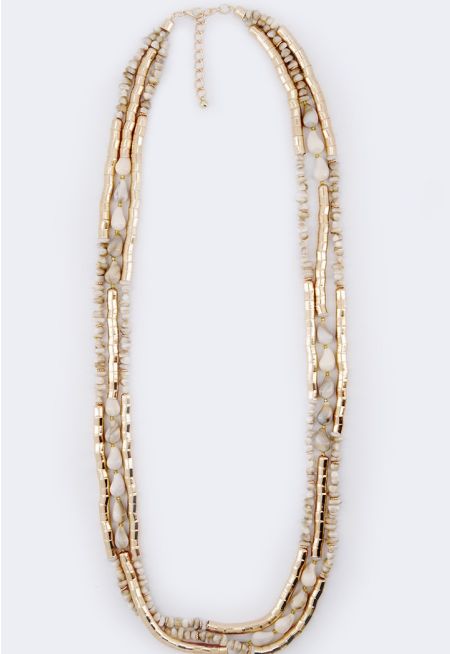 Gold Accent Layered Necklace