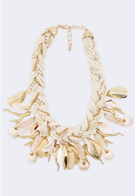 Boohoo Summer Charm Necklace