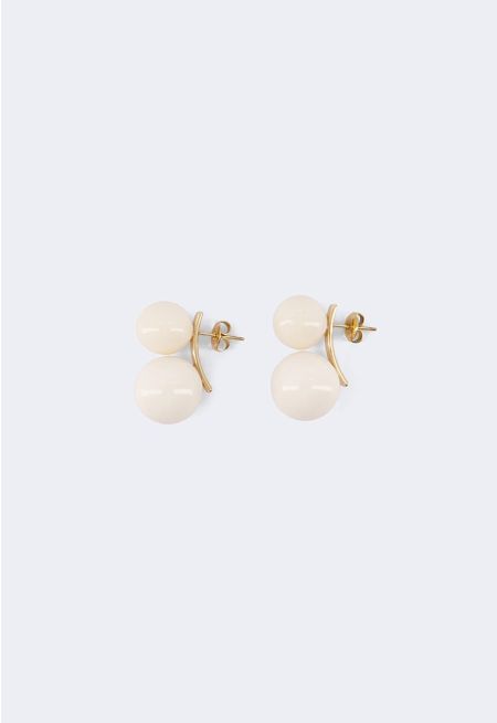 Bold Double Orb Earrings