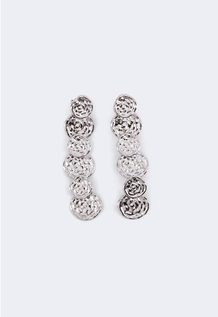 Metal Round Dangle Earrings