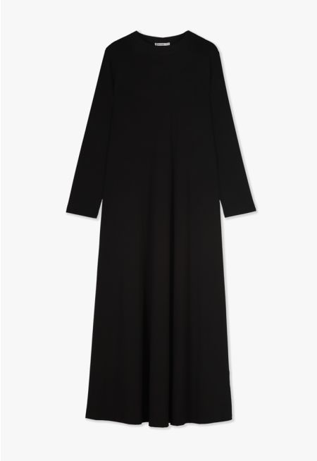 Solid Stretchy Maxi Dress -Sale