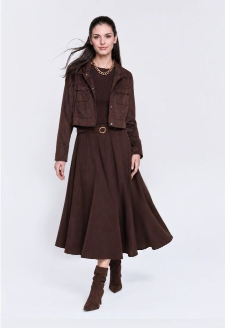Ribbed Bodice Maxi Dress