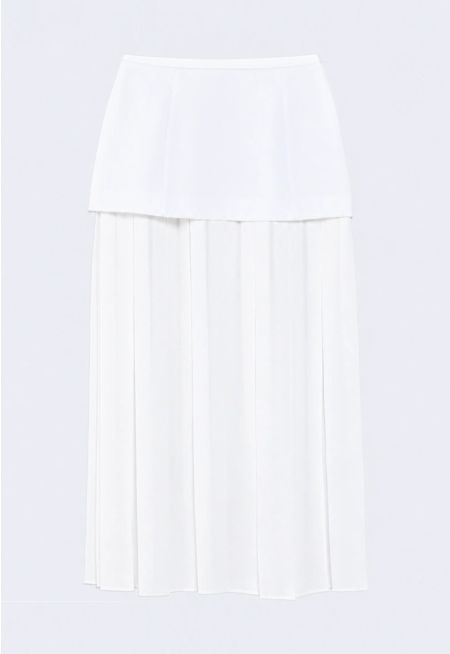 Pleated Midi Skirt