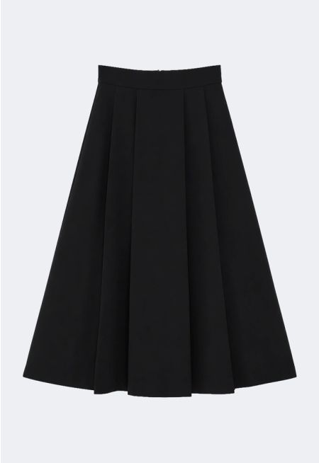Pleated Maxi Skirt