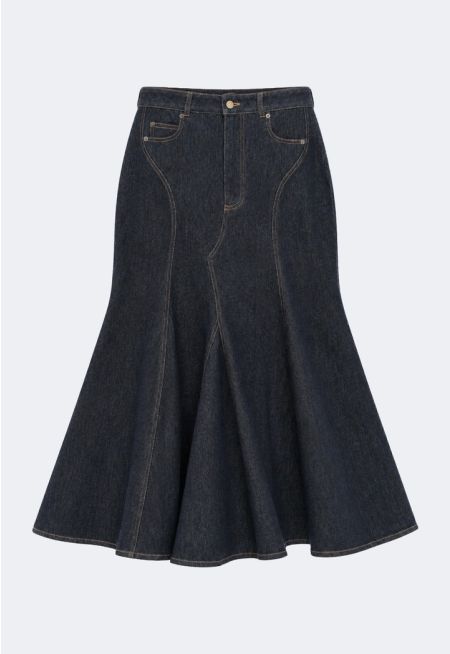 Denim Maxi Skirt