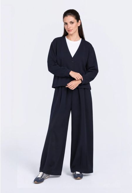 Jersey Barrel Trousers with Belt