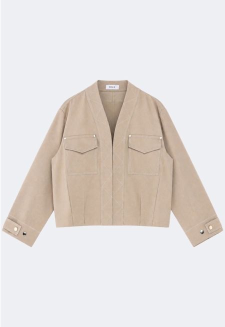 Stitch-Detail Jacket
