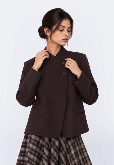 Asymmetrical Front Blazer