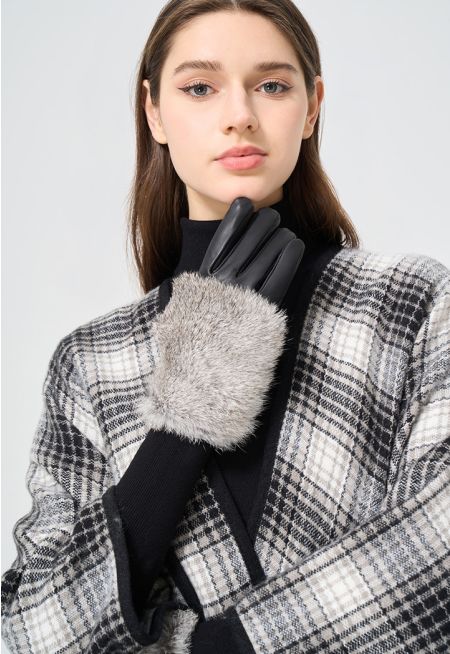 Faux Fur Lined Gloves