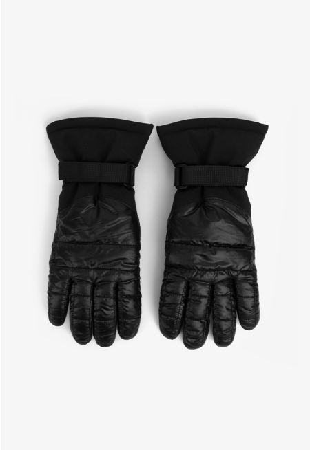 Solid Puff Gloves