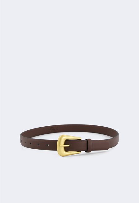 Matte Buckle Belt