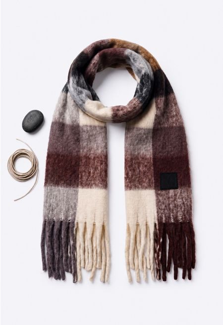 Plaid Long Scarf